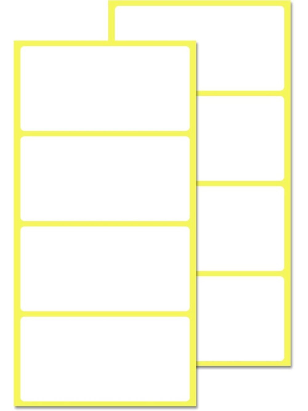 200 Pack, 4" x 2", Labels Stickers for Storage Bins - Matte White